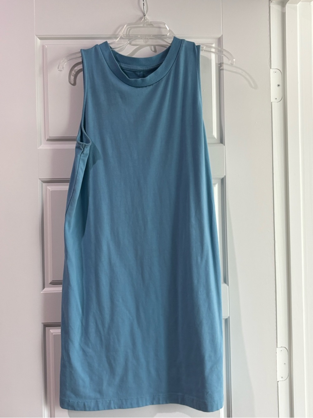Sleeveless Light Blue Tank Dress